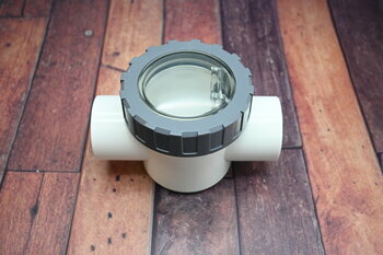 PVC/ABS Rückschlagklappe mit Feder Klebemuffe 63mm