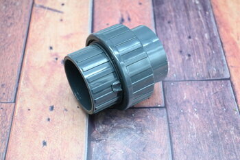 PVC 3/3 Verschraubung, Klebemuffe x Klebemuffe 63mm PN16