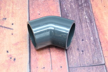 PVC Winkel 45° Klebemuffe x Klebemuffe 50mm x 50mm PN16